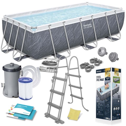 ⁨Garden Rack Pool 404 x 201 x 100 cm Bestway 56721⁩ at Wasserman.eu