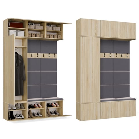 ⁨Garderoba HAGA III/1Sz2W DĄB SONOMA + 2x Wieszak⁩ w sklepie Wasserman.eu