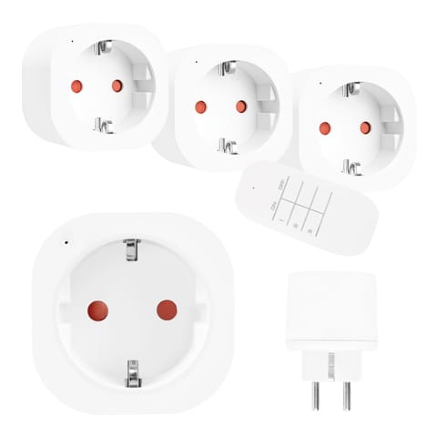 ⁨Gniazdka sterowane pilotem GreenBlue, 3szt, programowalne, zasięg do 30m, 220-240V AC, 50/60Hz, 16A, 433MHz, GB313 F⁩ w sklepie Wasserman.eu