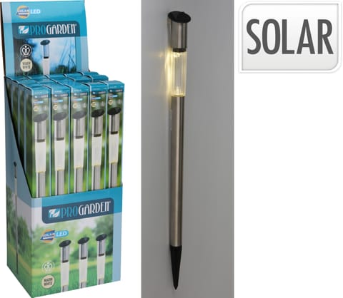 ⁨LAMPA SOLARNA ZE STALI NIERDZEWNEJ 70CMCIEPŁA BIEL⁩ w sklepie Wasserman.eu