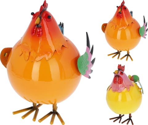 ⁨FIGURA KOGUT METALOWY 28CM 2 KOLORY⁩ w sklepie Wasserman.eu