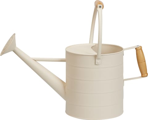 ⁨Konewka vintage z ocynkowanego metalu 42x17x18,5 cm śmietankowa⁩ w sklepie Wasserman.eu