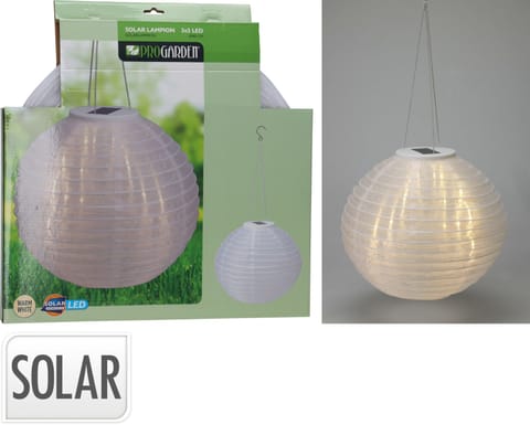 ⁨Lampa solarna kula z nylonu 40 cm⁩ w sklepie Wasserman.eu