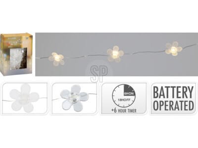 ⁨Łańcuch świetlny 20 LED 30 cm 2 wzory do wyboru⁩ w sklepie Wasserman.eu