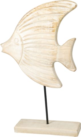 ⁨Figurka dekoracyjna ryba z drewna mango26x6x44 cm⁩ w sklepie Wasserman.eu