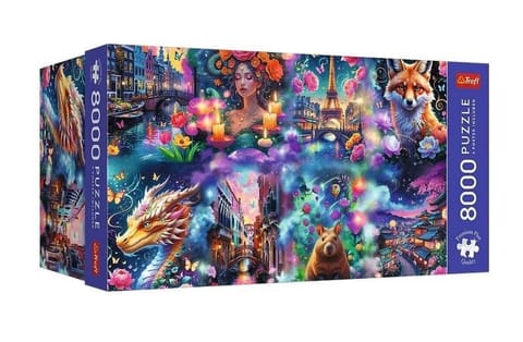 ⁨Puzzle 8000 Colorful World TREFL⁩ w sklepie Wasserman.eu