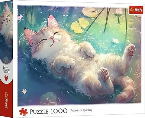 ⁨Puzzle 1000 Purrfekcyjny relaks TREFL⁩ w sklepie Wasserman.eu