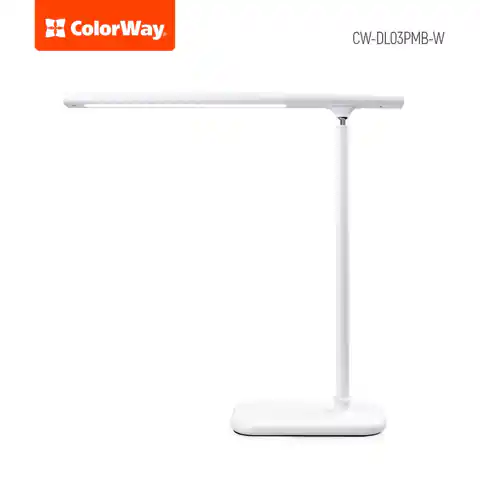 ⁨ColorWay LED Table Lamp Portable & Flexible with Built-in Battery White, Table lamp, 3 h, 5 V, 0.5 Ah⁩ at Wasserman.eu