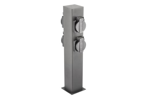 LAMPA OGRODOWA LARGO-P 36 GNIAZDO SCHUKO SŁUPEK GRAFIT w sklepie Wasserman.eu