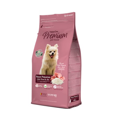 ⁨Happyone Small Breeds Poultry Fresh Meat dla ras małych 4kg⁩ w sklepie Wasserman.eu