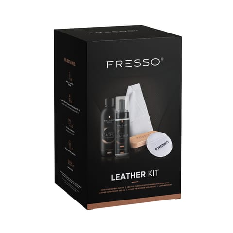 ⁨Fresso Leather Kit - zestaw do czyszczenia i konserwacji tapicerki skórzanej⁩ w sklepie Wasserman.eu