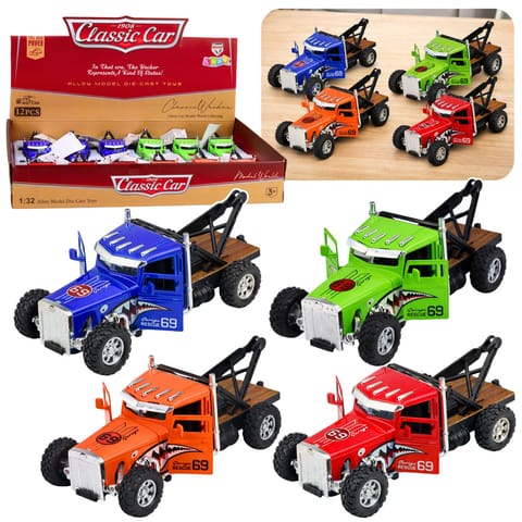 Klasyczny Holownik Z Napędem Pull-Back Metalowy Otwierane Drzwi 1:32 Mix w sklepie Wasserman.eu