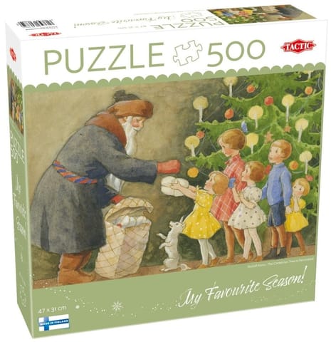 ⁨Puzzle 500 The Christmas Tree is Decorated⁩ w sklepie Wasserman.eu
