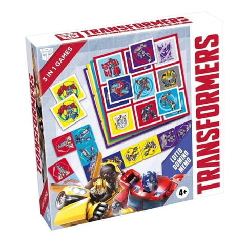 ⁨Transformers 3w1 Lotto, Domino, Memo⁩ w sklepie Wasserman.eu