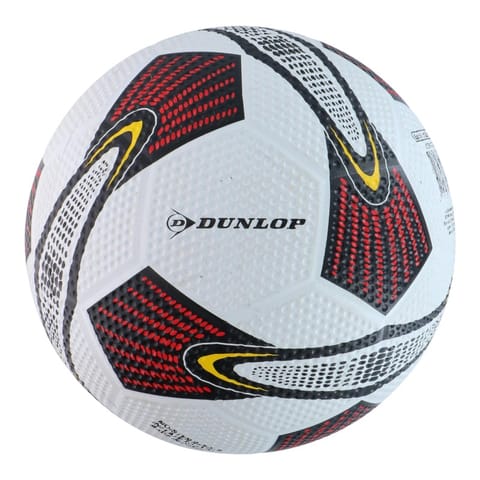 ⁨Dunlop - Piłka nożna treningowa street r. 5 (biały / czerwony)⁩ w sklepie Wasserman.eu
