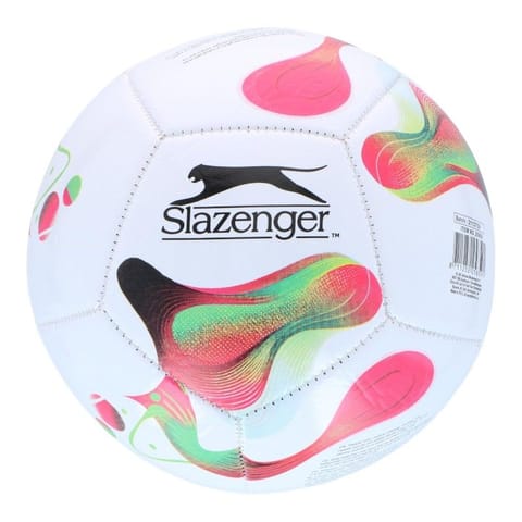Slazenger - Piłka nożna treningowa mini dla dzieci 12 paneli r.2 (biały / różowy) w sklepie Wasserman.eu