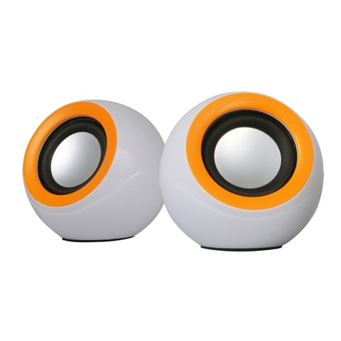 ⁨OMEGA SPEAKER GŁOŚNIK 2.0 2 X 3W USB WHITE ORANGE [42724] TE⁩ w sklepie Wasserman.eu