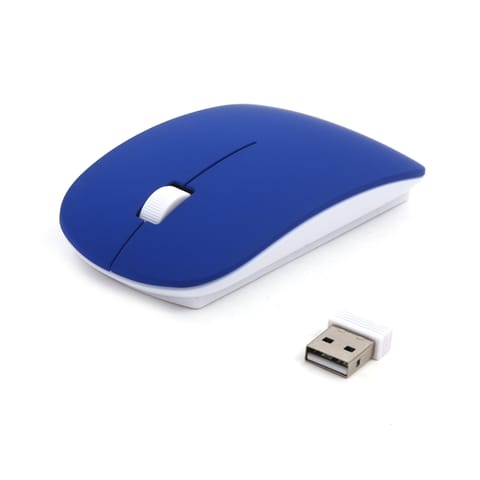 ⁨MOUSE OMEGA OM-414 WIRELESS 2,4GHz 1000DPI RUBBER DARK BLUE [42829]⁩ at Wasserman.eu