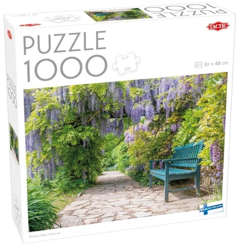 ⁨Puzzle 1000 Wisteria Alley in blossom⁩ w sklepie Wasserman.eu