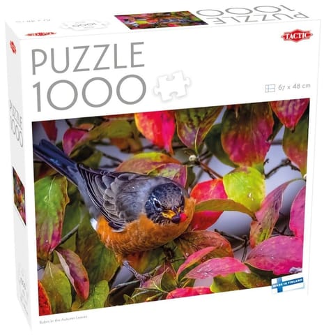 ⁨Puzzle 1000 Robin w jesiennych liściach⁩ w sklepie Wasserman.eu