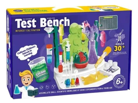⁨Domowe Laboratorium Warsztat Małego Chemika Zestaw Do Eksperymentów Dla Dzieci⁩ w sklepie Wasserman.eu
