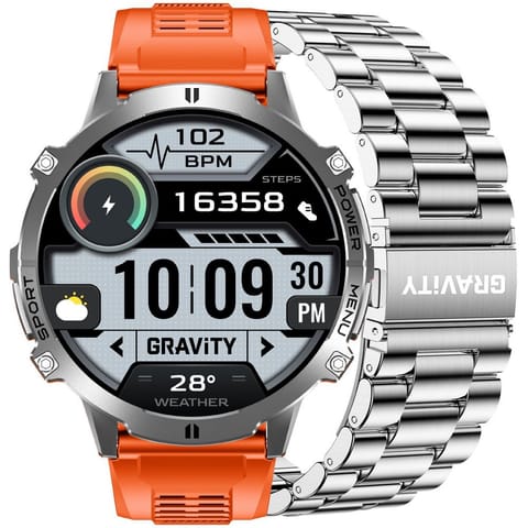 ⁨SMARTWATCH MĘSKI GRAVITY GT42-4 - AMOLED, DODATKOWA BRANSOLETA (sg056d)⁩ w sklepie Wasserman.eu
