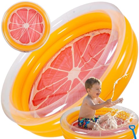 ⁨BASEN DZIECIĘCY 3- PIERŚCIENIOWY GRAPEFRUIT 168x38CM 51625⁩ w sklepie Wasserman.eu
