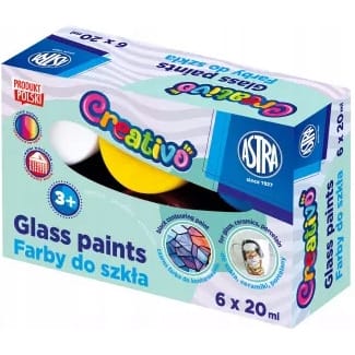⁨Farby do szkła 6kol. x 20ml 301124006 ASTRA⁩ w sklepie Wasserman.eu