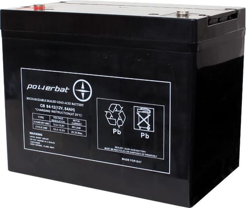 ⁨Akumulator AGM Powerbat 12V 84Ah⁩ w sklepie Wasserman.eu
