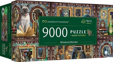 ⁨Puzzle 9000 elements Whiskered Wonders Lisa Parker⁩ at Wasserman.eu