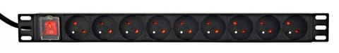 ⁨Listwa zasilająca rack PDU 9xFR 1U 16A FR 2m⁩ w sklepie Wasserman.eu