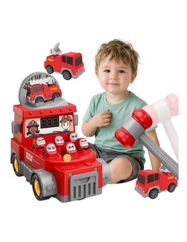 ⁨WOOPIE Gra Zręcznościowa Uderz Młotkiem Wbijak Straż Pożarna z Akcesoriami⁩ w sklepie Wasserman.eu