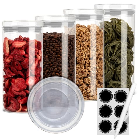 ⁨Szklane pojemniki do przechowywania żywności 4x Classbach C-VD 4028⁩ w sklepie Wasserman.eu