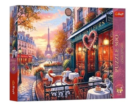 ⁨Puzzle 500 Love Story: Miłość w Paryżu TREFL⁩ w sklepie Wasserman.eu