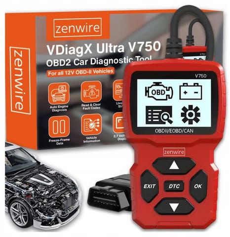 ⁨Interfejs Skaner Diagnostyczny OBD2 CAN BMW Zenwire V750⁩ w sklepie Wasserman.eu