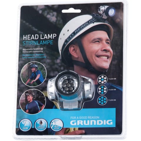 LATARKA CZOŁOWA TURYSTYCZNA 7 LED GRUNDIG w sklepie Wasserman.eu