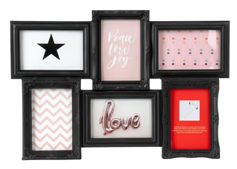 ⁨Ramka na zdjęcia BAFRA 6 zdjęć czarna⁩ w sklepie Wasserman.eu