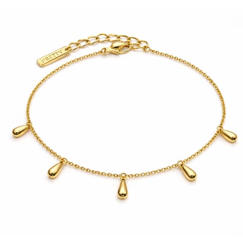 ⁨Bransoletka na rękę stal chirurgiczna pozłacana 14k złotem, BST1764⁩ w sklepie Wasserman.eu