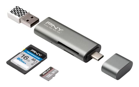 ⁨PNY Card reader USB C / USB⁩ w sklepie Wasserman.eu