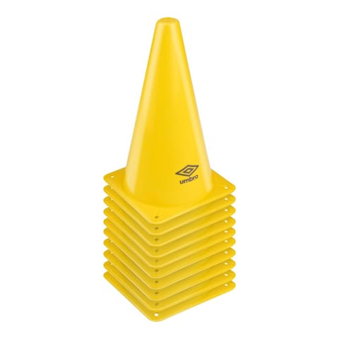 ⁨Umbro - Zestaw pachołków treningowych 10 szt. (żółty)⁩ w sklepie Wasserman.eu