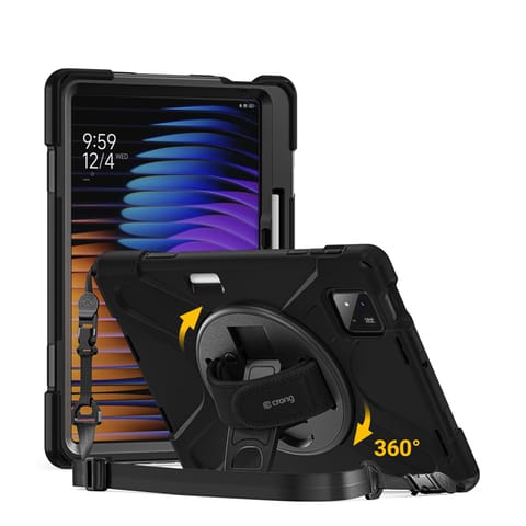 Crong Defender Plus – Pancerne etui Xiaomi Pad 8 / 8 Pro / Pad 7 / 7 Pro 11.2" (czarny) w sklepie Wasserman.eu