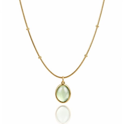 ⁨Naszyjnik stal szlachetna pozłacana 14k złotem, NST2282⁩ w sklepie Wasserman.eu