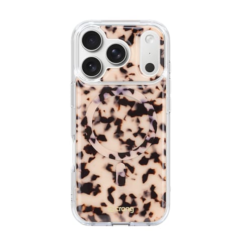 ⁨Crong Deluxe MAG Cover - Etui iPhone 17 Pro Max MagSafe (Blonde Tortoise)⁩ w sklepie Wasserman.eu
