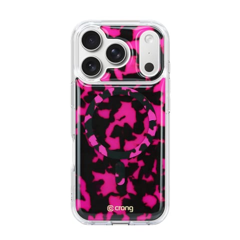 ⁨Crong Deluxe MAG Cover - Etui iPhone 17 Pro Max MagSafe (Pink Tortoise)⁩ w sklepie Wasserman.eu