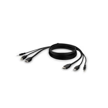 ⁨Belkin F1Dn1Ccbl Kvm Cable Black 3 M⁩ w sklepie Wasserman.eu