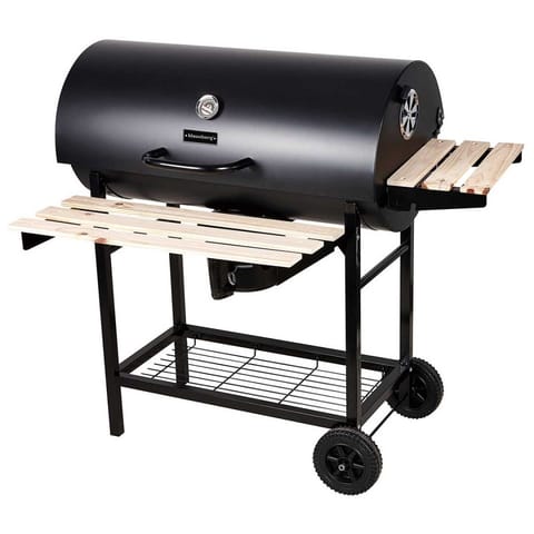 ⁨DUŻY GRILL WĘGLOWY NA KÓŁKACH Z PÓŁKAMI KLAUSBERG KB-9033⁩ w sklepie Wasserman.eu