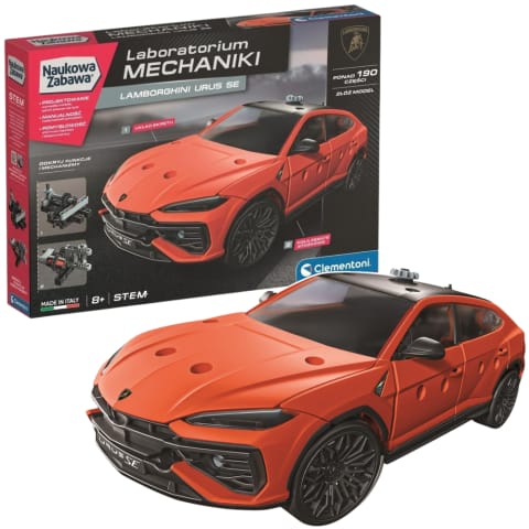 ⁨Naukowa Zabawa Klocki Laboratorium Mechaniki Lamborghini Urus Język Polski Clementoni 50246⁩ w sklepie Wasserman.eu