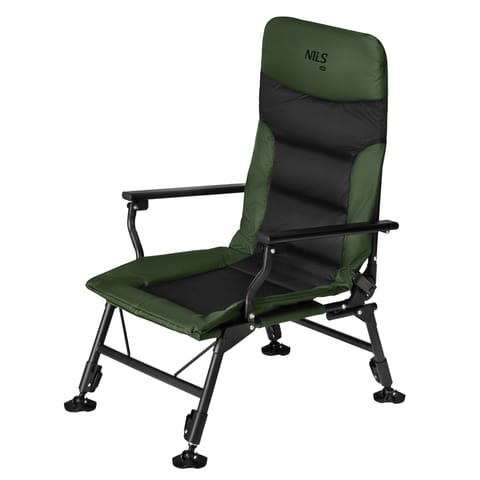 ⁨NC2702 KRZESŁO WĘDKARSKIE ZIELONO-CZARNE NILS CAMP⁩ w sklepie Wasserman.eu