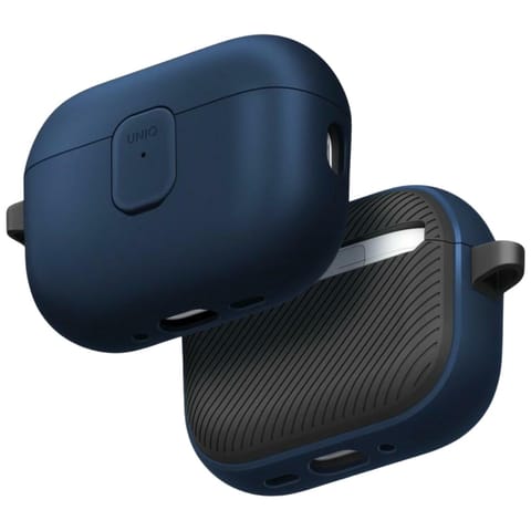 ⁨Etui UNIQ Clyde do AirPods Pro 3 gen     niebiesko szary⁩ w sklepie Wasserman.eu