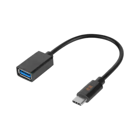 ⁨Adapter USB gniazdo A 3.0 - wtyk typu C OTG REBEL 15 cm⁩ w sklepie Wasserman.eu